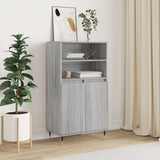 Credenza Grigio Sonoma 60x36x110 cm in Legno truciolato