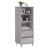 Credenza Grigio Sonoma 40x36x110 cm in Legno truciolato