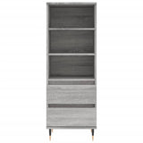 Credenza Grigio Sonoma 40x36x110 cm in Legno truciolato