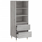 Credenza Grigio Sonoma 40x36x110 cm in Legno truciolato