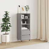 Credenza Grigio Sonoma 40x36x110 cm in Legno truciolato