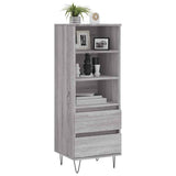 Credenza Grigio Sonoma 40x36x110 cm in Legno truciolato