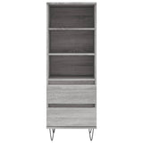 Credenza Grigio Sonoma 40x36x110 cm in Legno truciolato