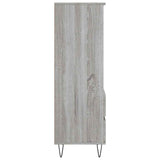 Credenza Grigio Sonoma 40x36x110 cm in Legno truciolato