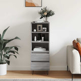 Credenza Grigio Sonoma 40x36x110 cm in Legno truciolato
