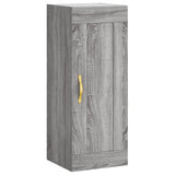 Mobile a Parete Grigio Sonoma 34,5x34x90 cm Legno truciolato