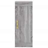 Mobile a Parete Grigio Sonoma 34,5x34x90 cm Legno truciolato