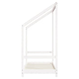 Giroletto per Bambini Bianco 70x140cm in Legno Massello di Pino