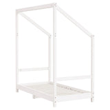 Giroletto per Bambini Bianco 70x140cm in Legno Massello di Pino