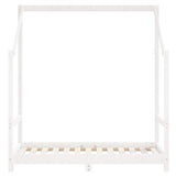 Giroletto per Bambini Bianco 2x(70x140)cm Legno Massello Pino