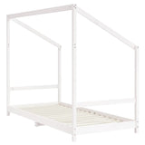 Giroletto per Bambini Bianco 2x(90x190)cm Legno Massello Pino