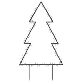 Decorazione Luminosa Natalizia con Picchetti Albero 115LED 90cm