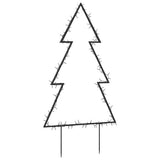 Decorazione Luminosa Natalizia con Picchetti Albero 115LED 90cm
