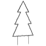 Decorazione Luminosa Natalizia con Picchetti Albero 80LED 60cm