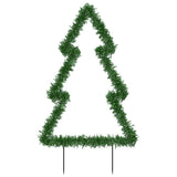 Decorazione Luminosa Natale Picchetti Terra Albero 115LED 90cm