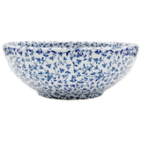 Lavabo da Appoggio Bianco e Blu Rotondo 41x14 cm Ceramica