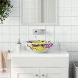 Lavabo da Appoggio Multicolore Rotondo 41x14 cm Ceramica
