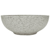 Lavabo da Appoggio Grigio Rotondo 41x14 cm Ceramica