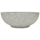 Lavabo da Appoggio Grigio Rotondo 41x14 cm Ceramica