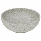 Lavabo da Appoggio Grigio Rotondo 41x14 cm Ceramica
