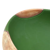Lavabo da Appoggio Verde e Marrone Ovale 59x40x15 cm Ceramica