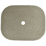 Lavabo Appoggio Grigio Nero Rettangolare 48x37,5x13,5 Ceramica