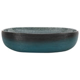Lavabo da Appoggio Turchese Ovale 59x40x14 cm Ceramica