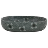 Lavabo da Appoggio Blu Ovale 59x40x14 cm Ceramica