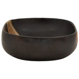Lavabo da Appoggio Nero Ovale 59x40x14 cm Ceramica
