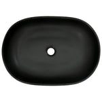 Lavabo da Appoggio Nero e Blu Ovale 59x40x14 cm Ceramica