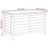 Contenitore da Giardino Antracite 99x49,5x58,5cm Massello Abete