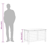 Contenitore da Giardino Antracite 99x49,5x58,5cm Massello Abete