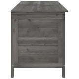 Contenitore da Giardino Antracite 150x50x56,5 cm Massello Abete