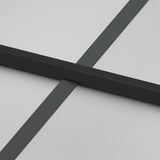 Porta Interni Sottile Nera 102,5x201,5Vetro Temperato Alluminio
