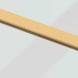 Porta Scorrevole Dorata 76x205 Vetro Trasparente ESG Alluminio