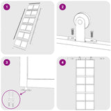 Porta Scorrevole Dorata 76x205 Vetro Smerigliato ESG Alluminio