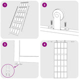 Porta Scorrevole Dorata 76x205 Vetro Smerigliato ESG Alluminio