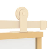Porta Scorrevole Dorata 76x205 Vetro Smerigliato ESG Alluminio