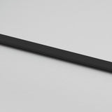 Porta Scorrevole Nera 90x205 cm in Vetro Temperato e Alluminio