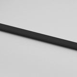 Porta Scorrevole Nera 102,5x205 cm Vetro Temperato e Alluminio