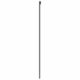 Porta Scorrevole Nera 102,5x205 cm Vetro Temperato e Alluminio