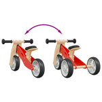 Bicicletta Senza Pedali per Bambini 2 in 1 Rossa