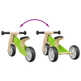 Bicicletta Senza Pedali per Bambini 2 in 1 Verde