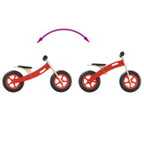 Bicicletta Senza Pedali per Bambini con Pneumatici Aria Rossa