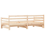 Divano Letto con Letto Estraibile 80x200cm Legno Massello Pino