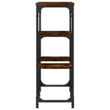 Tavolo Consolle Rovere Fumo 89,5x28x76 cm Legno truciolato
