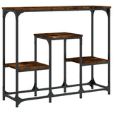 Tavolo Consolle Rovere Fumo 89,5x28x76 cm Legno truciolato