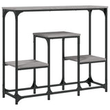 Tavolo Consolle Grigio Sonoma 89,5x28x76cm in Legno truciolato