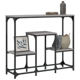 Tavolo Consolle Grigio Sonoma 89,5x28x76cm in Legno truciolato