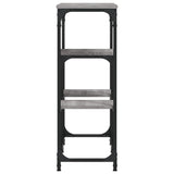 Tavolo Consolle Grigio Sonoma 89,5x28x76cm in Legno truciolato